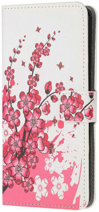 Samsung Galaxy S20 Hoesje Wallet Book Case Kunst Leer Print Blossom afbeelding 1