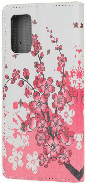 Samsung Galaxy S20 Hoesje Wallet Book Case Kunst Leer Print Blossom afbeelding 4