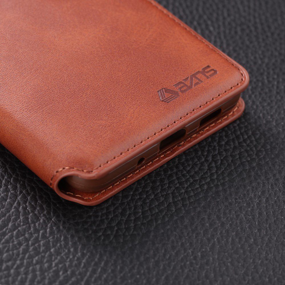 AZNS Samsung Galaxy S20 Plus Hoesje Wallet Case Kunst Leer Bruin afbeelding 16