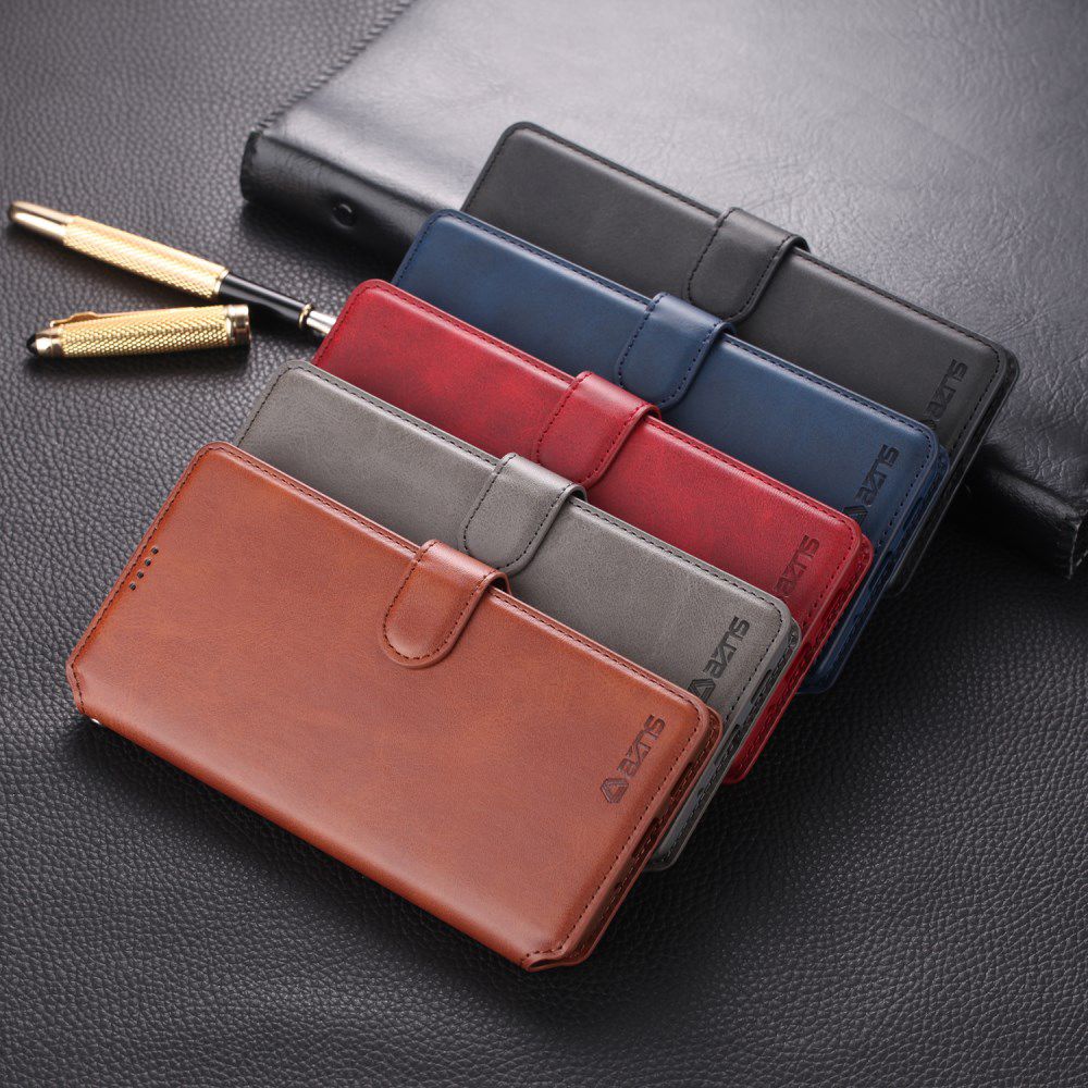 AZNS Samsung Galaxy S20 Plus Hoesje Wallet Case Kunst Leer Bruin afbeelding 18