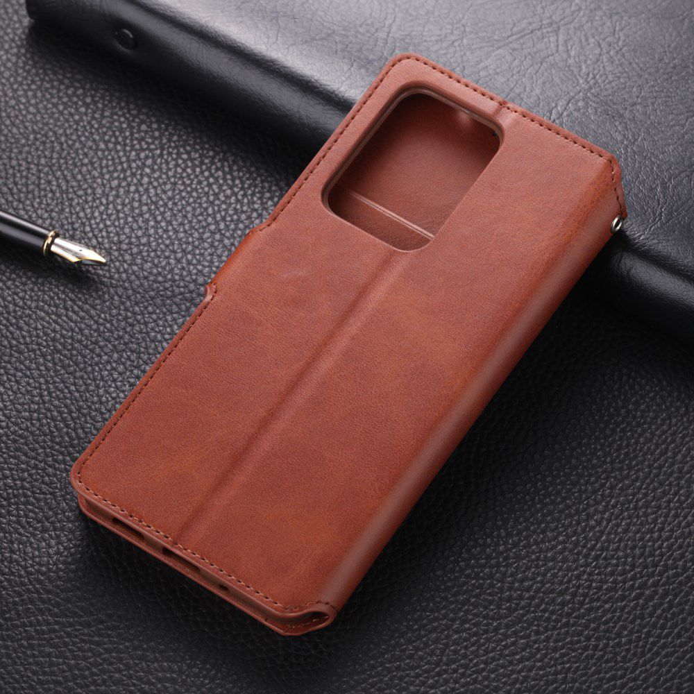 AZNS Samsung Galaxy S20 Plus Hoesje Wallet Case Kunst Leer Bruin afbeelding 5