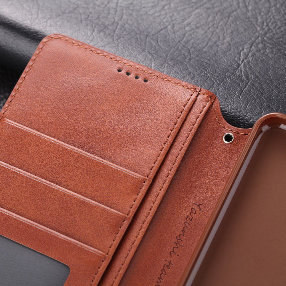 AZNS Samsung Galaxy S20 Plus Hoesje Wallet Case Kunst Leer Bruin afbeelding 11