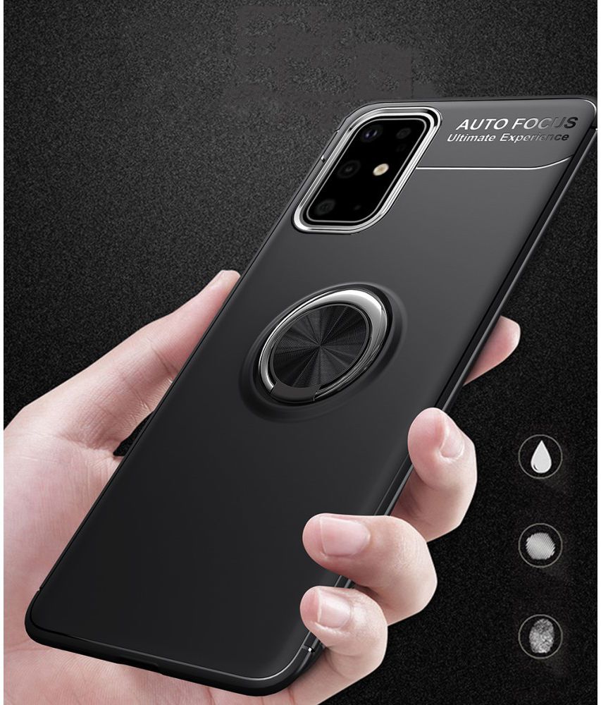 Samsung Galaxy S20 Hoesje met Ring Kickstand Zwart afbeelding 7