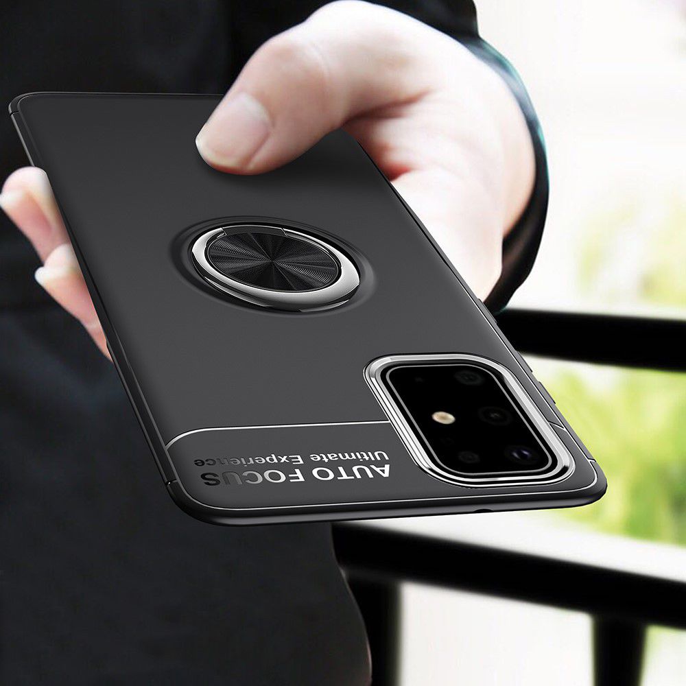 Samsung Galaxy S20 Hoesje met Ring Kickstand Zwart afbeelding 8