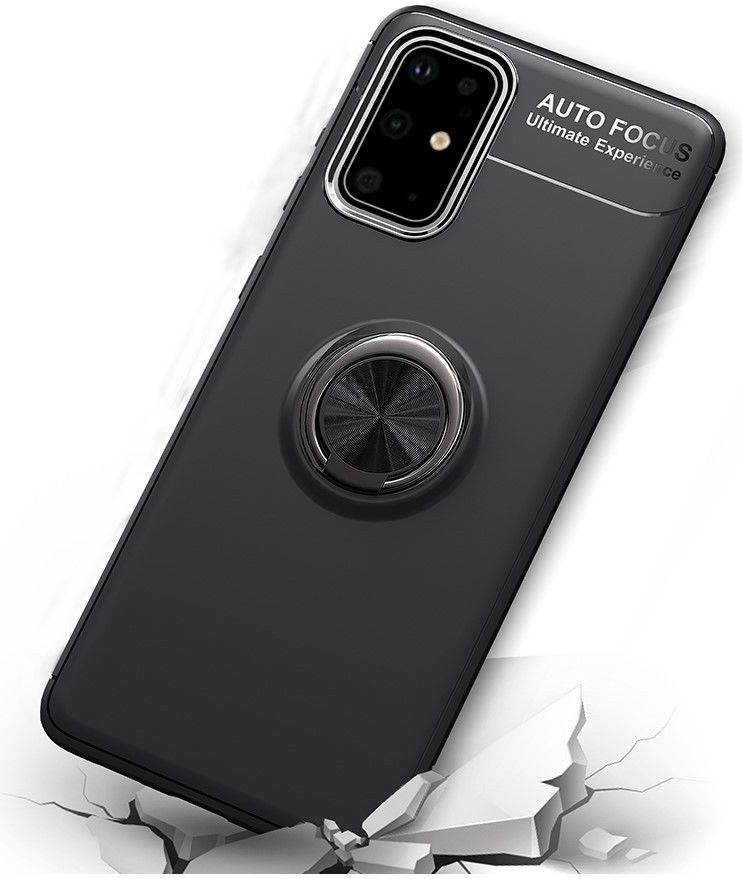 Samsung Galaxy S20 Hoesje met Ring Kickstand Zwart afbeelding 2