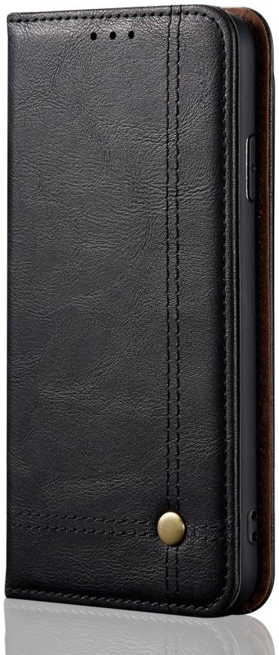 Samsung Galaxy S20 Hoesje Wallet Book Case Vintage Kunst Leer Zwart afbeelding 2