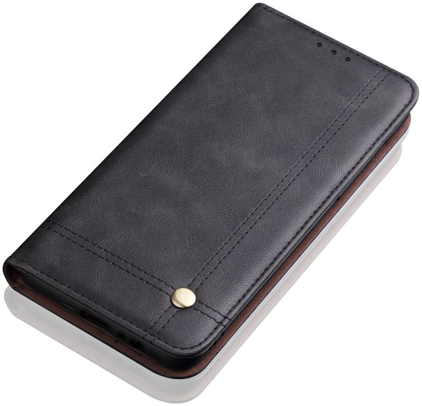 Samsung Galaxy S20 Hoesje Wallet Book Case Vintage Kunst Leer Zwart afbeelding 6