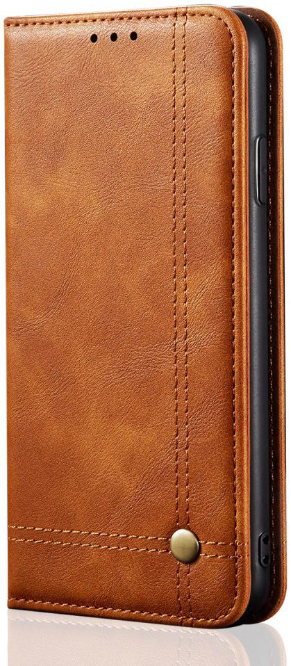 Samsung Galaxy S20 Hoesje Wallet Book Case Vintage Kunst Leer Bruin afbeelding 2