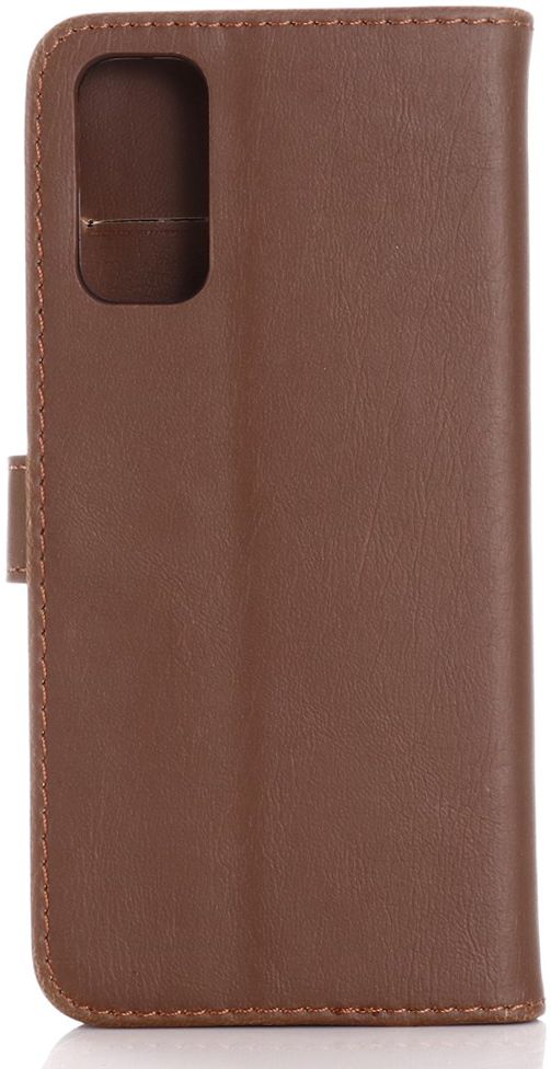 Samsung Galaxy S20 Hoesje Retro Wallet Book Case Kunst Leer Bruin afbeelding 4