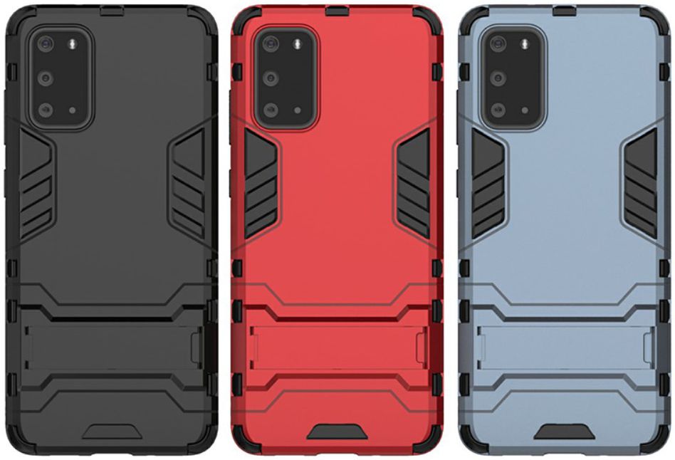 Samsung Galaxy S20 Plus Hybride Hoesje met Kickstand Zwart afbeelding 11