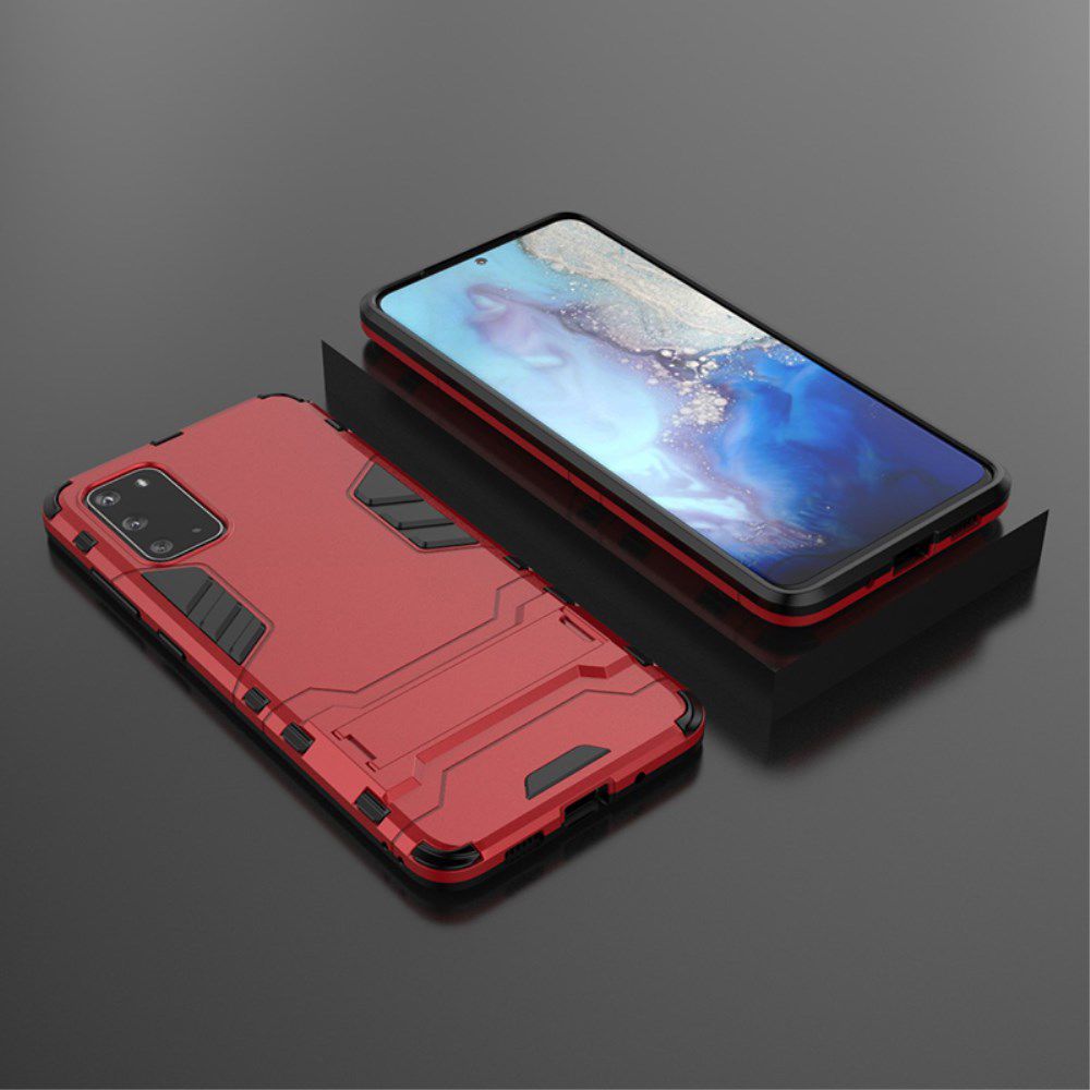 Samsung Galaxy S20 Plus Hybride Hoesje met Kickstand Rood afbeelding 5