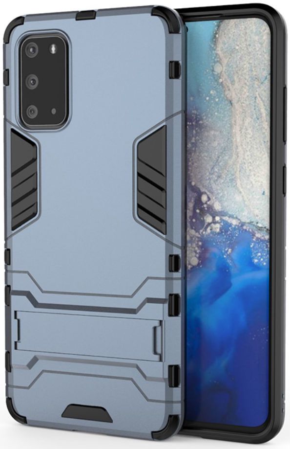 Samsung Galaxy S20 Plus Hybride Hoesje met Kickstand Blauw afbeelding 1