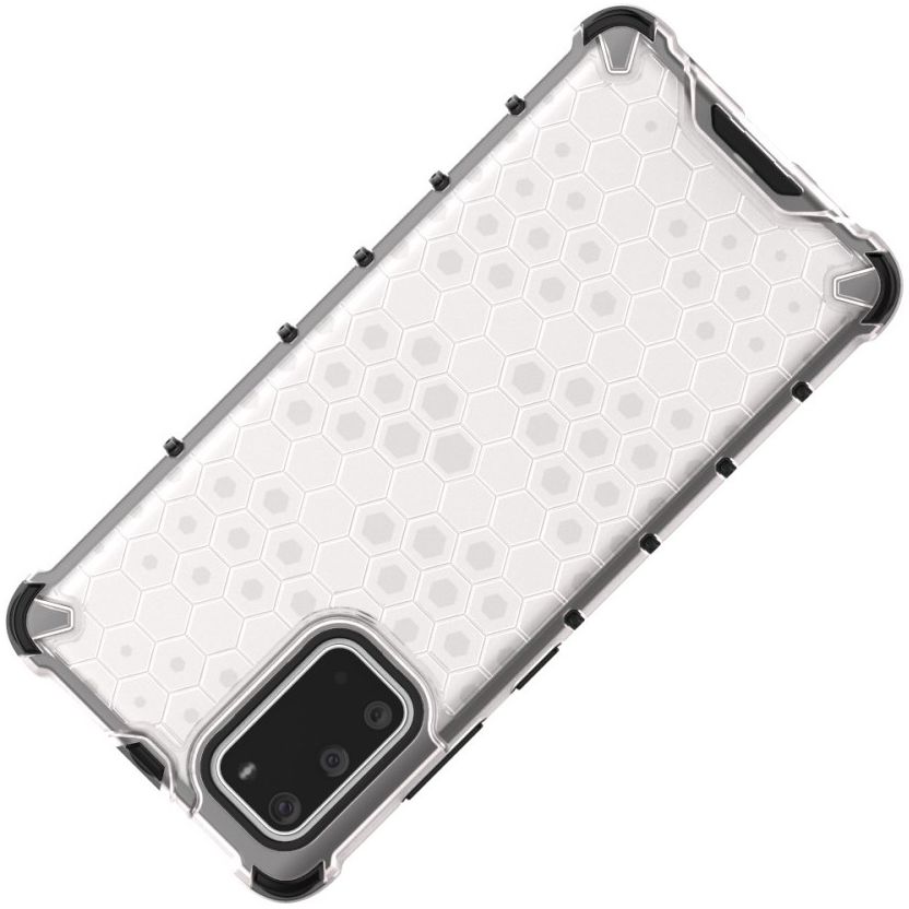 Samsung Galaxy S20 Plus Hybride Honinggraat Hoesje Wit afbeelding 10