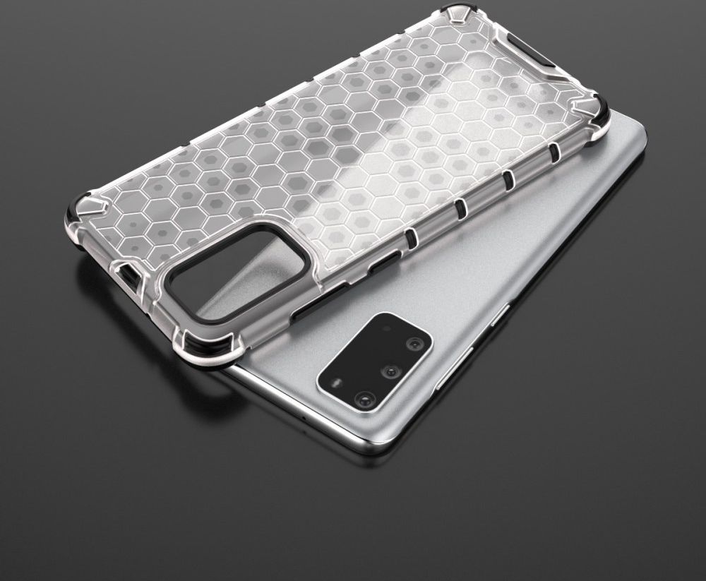 Samsung Galaxy S20 Plus Hybride Honinggraat Hoesje Wit afbeelding 11