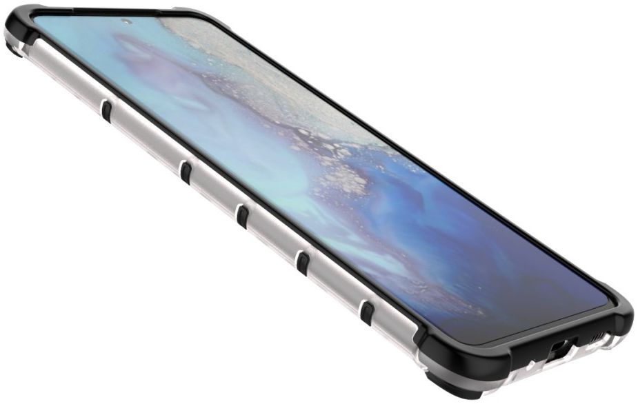 Samsung Galaxy S20 Plus Hybride Honinggraat Hoesje Wit afbeelding 13