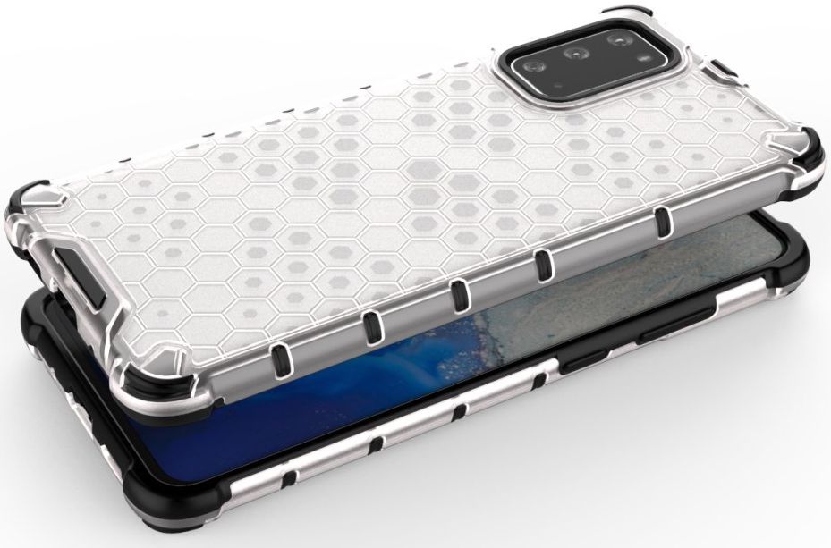 Samsung Galaxy S20 Plus Hybride Honinggraat Hoesje Wit afbeelding 8