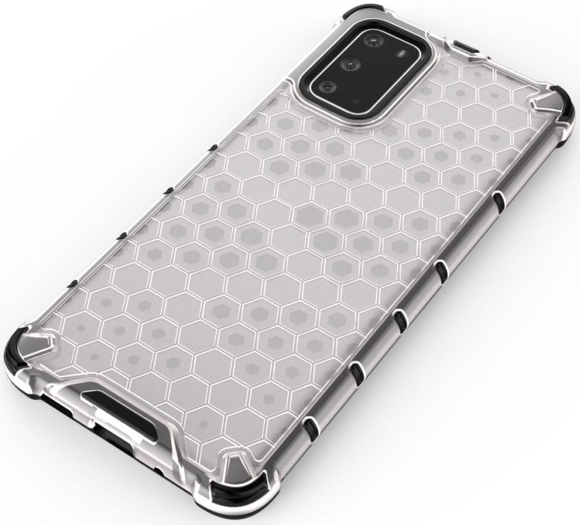 Samsung Galaxy S20 Plus Hybride Honinggraat Hoesje Wit afbeelding 9