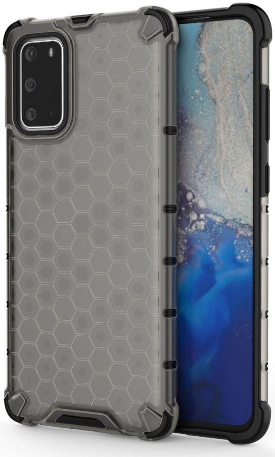Samsung Galaxy S20 Plus Hybride Honinggraat Hoesje Grijs afbeelding 1