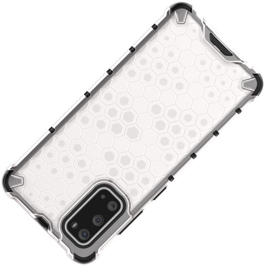 Samsung Galaxy S20 Hoesje Shock Proof Back Cover Hybride Wit afbeelding 10