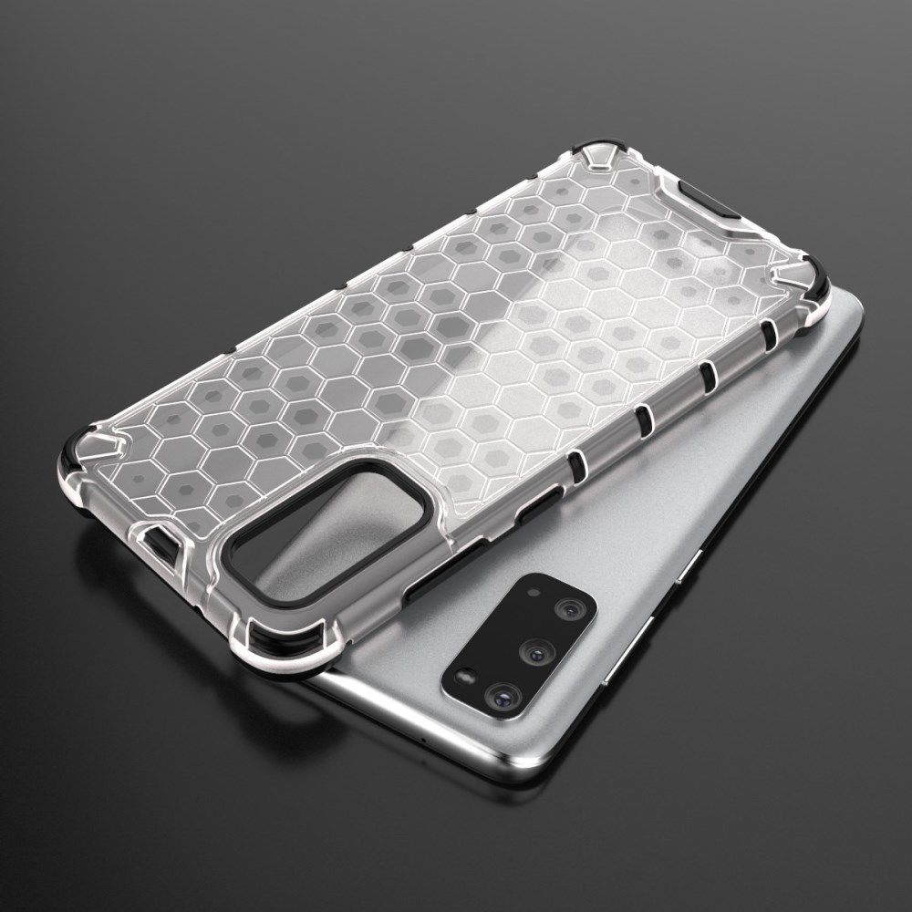 Samsung Galaxy S20 Hoesje Shock Proof Back Cover Hybride Wit afbeelding 11