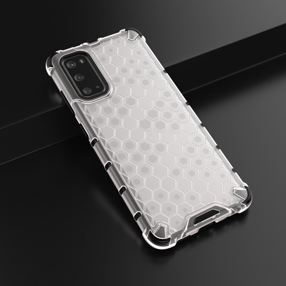 Samsung Galaxy S20 Hoesje Shock Proof Back Cover Hybride Wit afbeelding 6