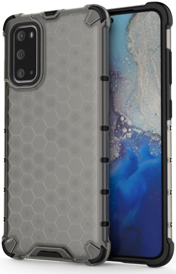 Samsung Galaxy S20 Hoesje Shock Proof Back Cover Hybride Grijs afbeelding 1