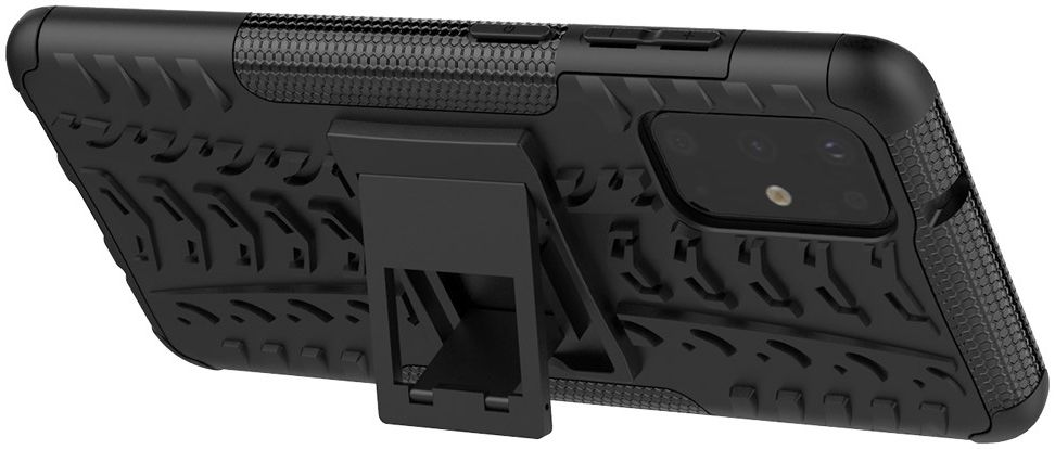 Samsung Galaxy S20 Plus Hybride Kickstand Hoesje Zwart afbeelding 2