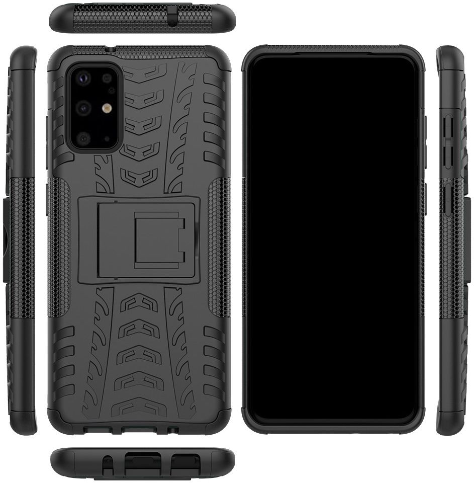 Samsung Galaxy S20 Plus Hybride Kickstand Hoesje Zwart afbeelding 3