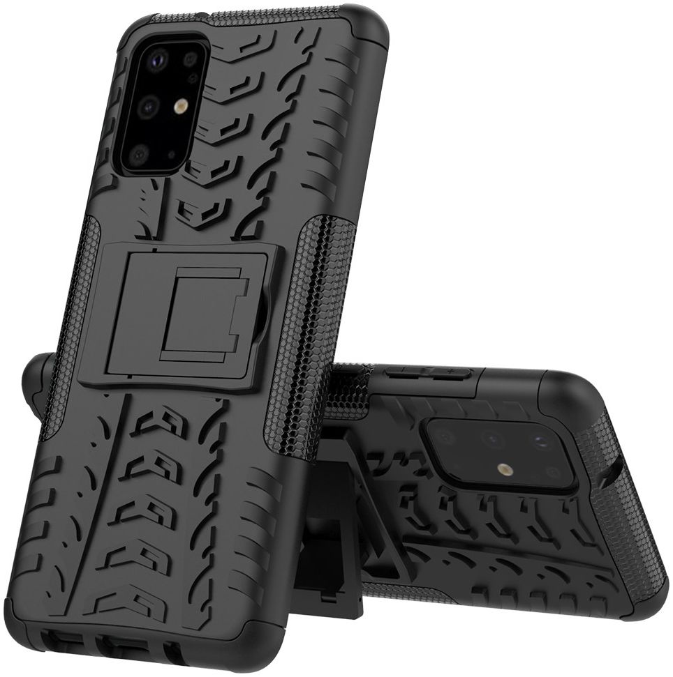 Samsung Galaxy S20 Plus Hybride Kickstand Hoesje Zwart afbeelding 7