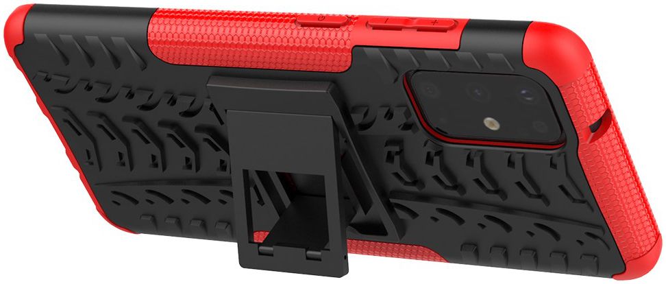 Samsung Galaxy S20 Plus Hybride Kickstand Hoesje Rood afbeelding 2
