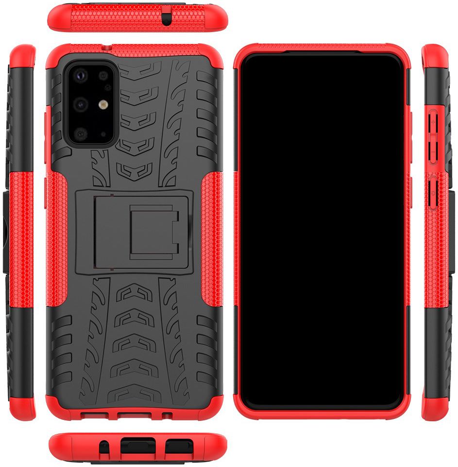 Samsung Galaxy S20 Plus Hybride Kickstand Hoesje Rood afbeelding 3