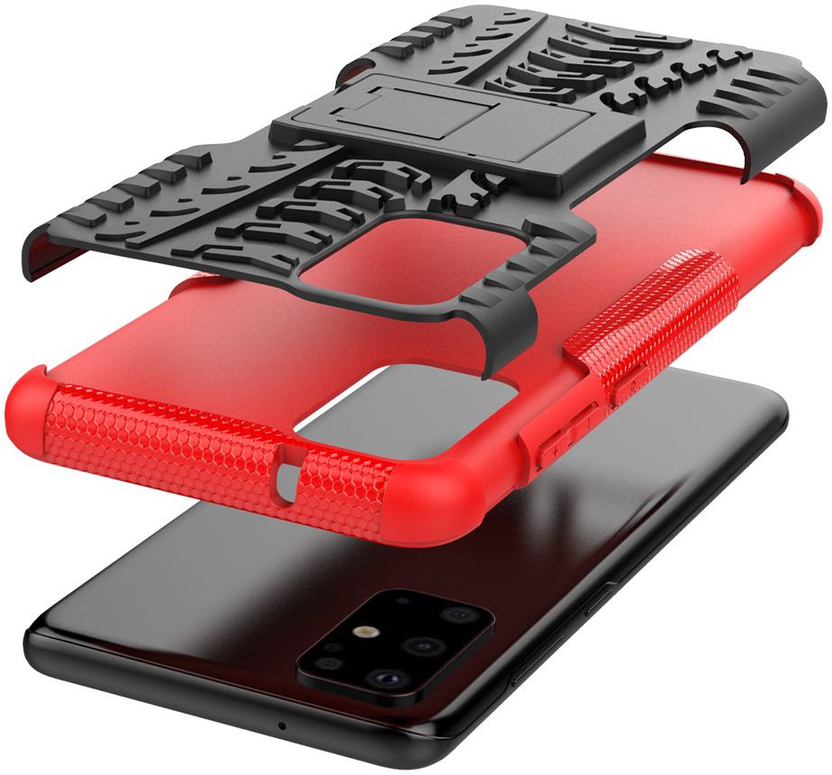 Samsung Galaxy S20 Plus Hybride Kickstand Hoesje Rood afbeelding 5