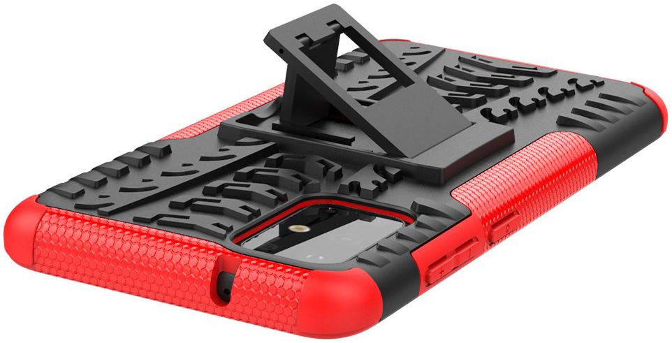 Samsung Galaxy S20 Plus Hybride Kickstand Hoesje Rood afbeelding 7