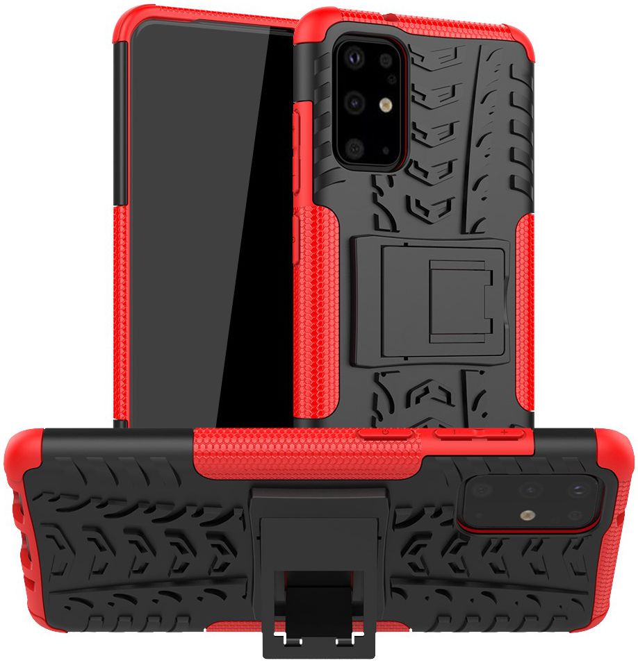 Samsung Galaxy S20 Plus Hybride Kickstand Hoesje Rood afbeelding 9