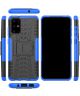 Samsung Galaxy S20 Plus Hybride Kickstand Hoesje Blauw