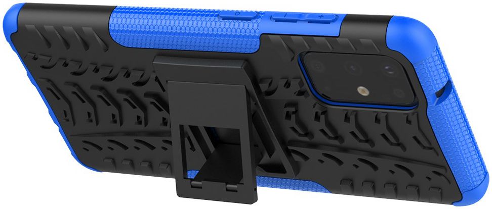Samsung Galaxy S20 Plus Hybride Kickstand Hoesje Blauw afbeelding 2