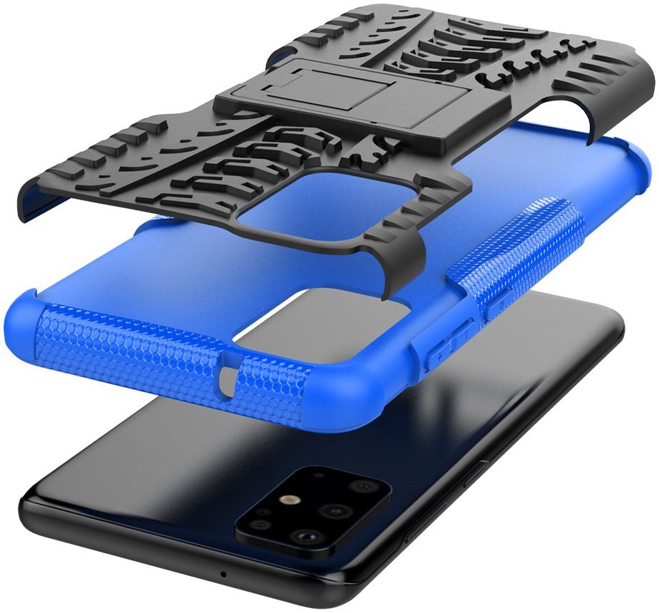 Samsung Galaxy S20 Plus Hybride Kickstand Hoesje Blauw afbeelding 5