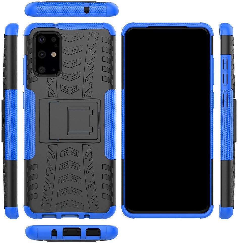 Samsung Galaxy S20 Plus Hybride Kickstand Hoesje Blauw afbeelding 8