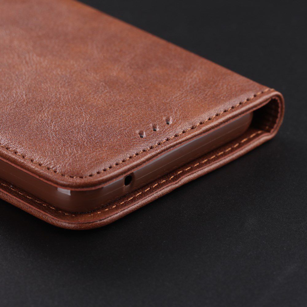 AZNS Samsung Galaxy S20 Plus Hoesje Wallet Book Case Kunst Leer Coffee afbeelding 18