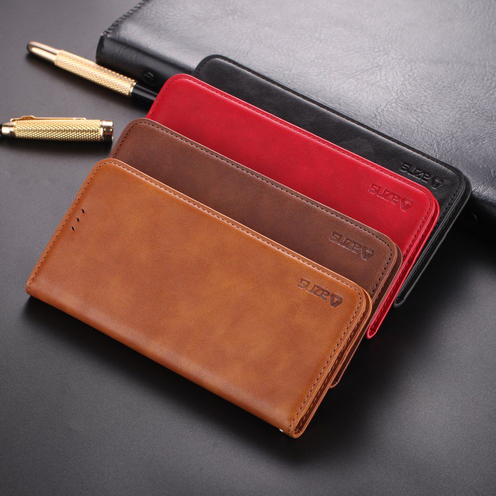 AZNS Samsung Galaxy S20 Plus Hoesje Wallet Book Case Kunst Leer Coffee afbeelding 19