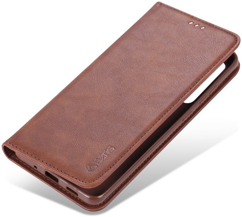 AZNS Samsung Galaxy S20 Plus Hoesje Wallet Book Case Kunst Leer Coffee afbeelding 2