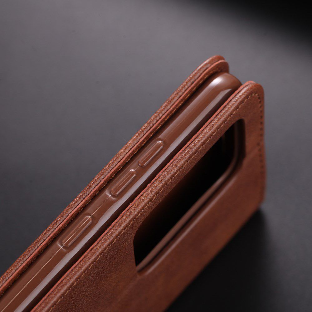 AZNS Samsung Galaxy S20 Plus Hoesje Wallet Book Case Kunst Leer Coffee afbeelding 9
