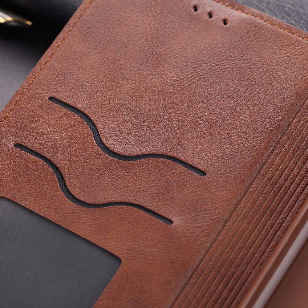 AZNS Samsung Galaxy S20 Plus Hoesje Wallet Book Case Kunst Leer Coffee afbeelding 10