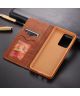 AZNS Samsung Galaxy S20 Plus Hoesje Wallet Book Case Kunst Leer Bruin
