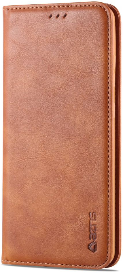 AZNS Samsung Galaxy S20 Plus Hoesje Wallet Book Case Kunst Leer Bruin afbeelding 4