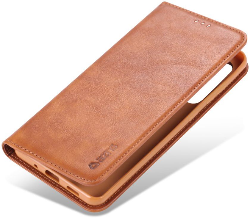 AZNS Samsung Galaxy S20 Plus Hoesje Wallet Book Case Kunst Leer Bruin afbeelding 2