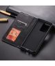 AZNS Samsung Galaxy S20 Plus Hoesje Retro Portemonnee Book Case Zwart