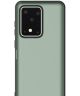Samsung Galaxy S20 Hoesje met Kaarthouder en Spiegel Groen