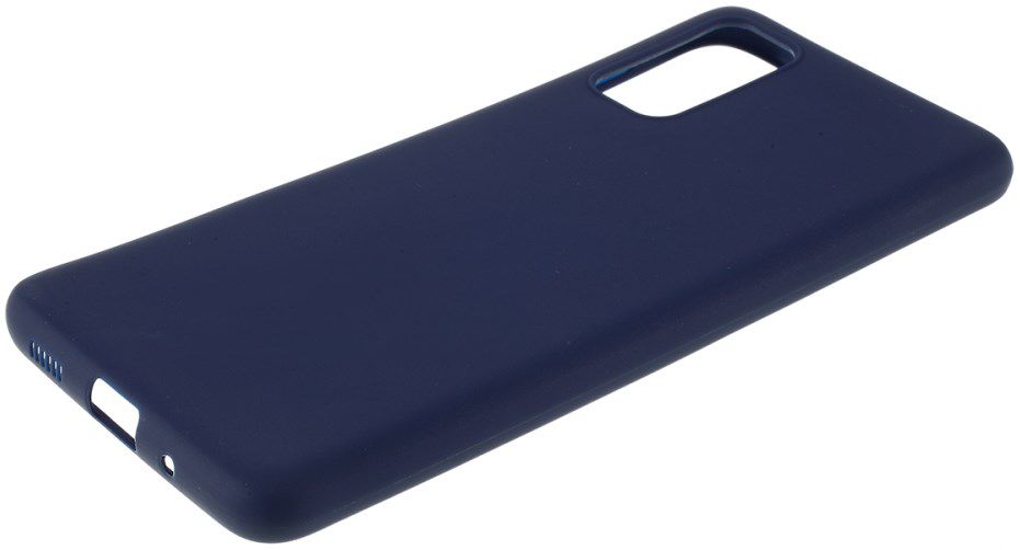Samsung Galaxy S20 Hoesje Matte Flexibele TPU Back Cover Case Blauw afbeelding 4