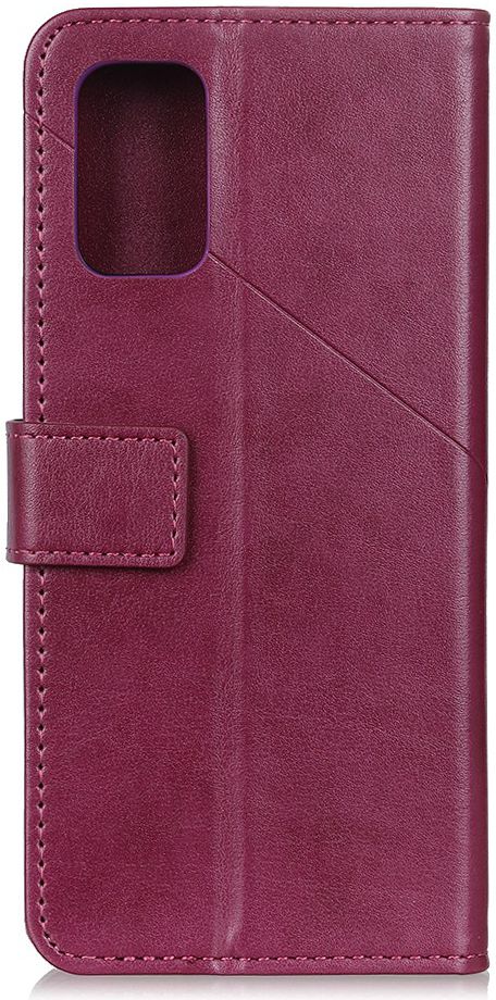 Samsung Galaxy S20 Hoesje Stand Portemonnee Pasjes Kunst Leer Rood afbeelding 7